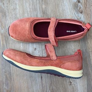 Lands End Mary Jane suede shoes!